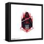 Gallery Pops Star Wars - Dark Side Darth Vader Duotone Badge Wall Art-Trends International-Framed Stretched Canvas