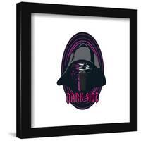 Gallery Pops Star Wars - Dark Side Kylo Ren Badge Wall Art-Trends International-Framed Gallery Pops