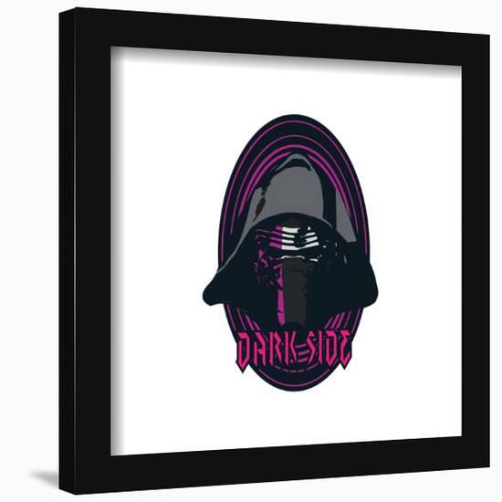 Gallery Pops Star Wars - Dark Side Kylo Ren Badge Wall Art-Trends International-Framed Gallery Pops