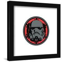 Gallery Pops Star Wars - Dark Side Stormtrooper Badge Wall Art-Trends International-Framed Gallery Pops
