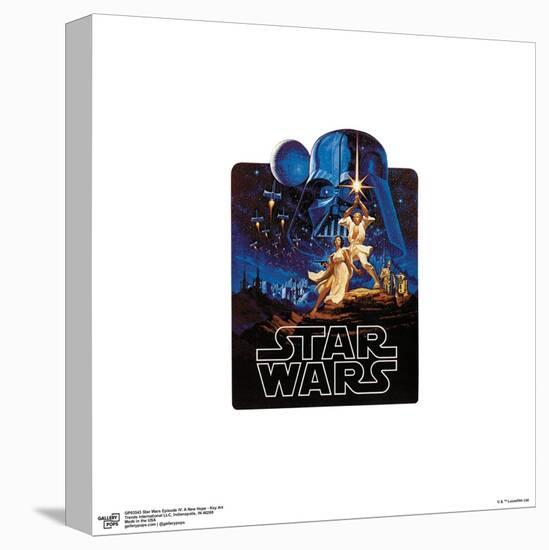 Gallery Pops Star Wars: Episode IV - A New Hope Key Art Wall Art-Trends International-Stretched Canvas