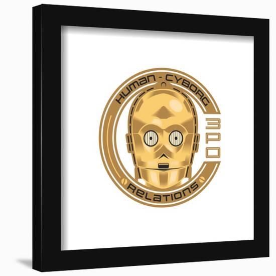 Gallery Pops Star Wars - Humor C-3PO Human-Cyborg Relations Wall Art-Trends International-Framed Gallery Pops