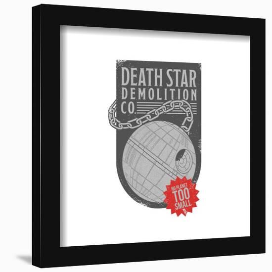 Gallery Pops Star Wars - Humor Death Star Demolition Wall Art-Trends International-Framed Gallery Pops