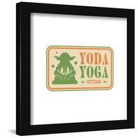 Gallery Pops Star Wars - Humor Yoda Yoga Studio Wall Art-Trends International-Framed Gallery Pops