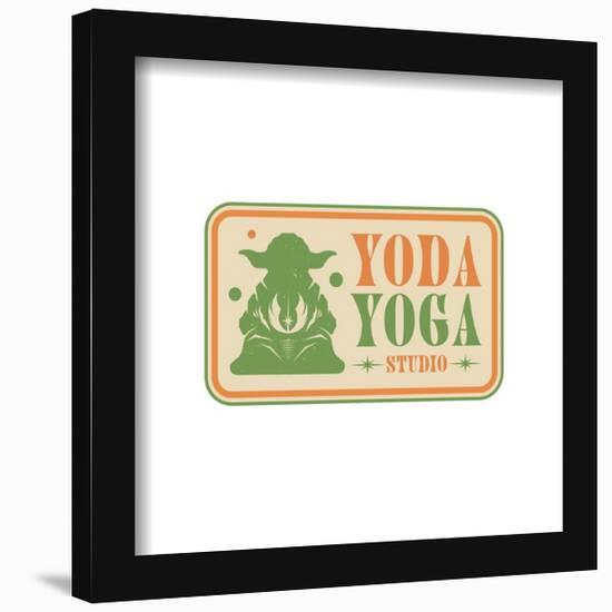 Gallery Pops Star Wars - Humor Yoda Yoga Studio Wall Art-Trends International-Framed Gallery Pops