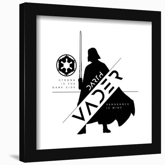 Gallery Pops Star Wars: Obi-Wan Kenobi - Darth Vader Badge Wall Art-Trends International-Framed Gallery Pops
