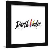 Gallery Pops Star Wars: Obi-Wan Kenobi - Darth Vader Brush Text Wall Art-Trends International-Framed Gallery Pops