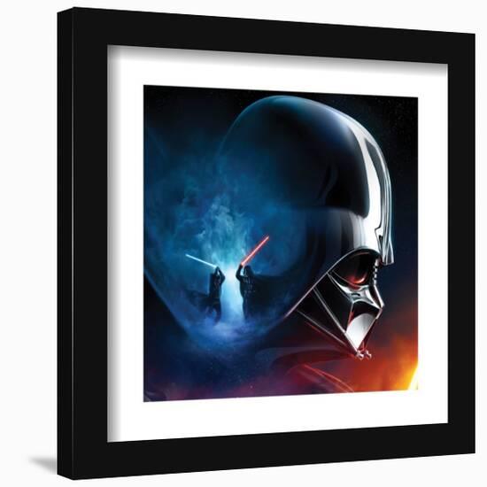 Gallery Pops Star Wars: Obi-Wan Kenobi - Darth Vader Saber Fight Wall Art-Trends International-Framed Gallery Pops