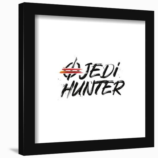 Gallery Pops Star Wars: Obi-Wan Kenobi - Jedi Hunter Text Badge Wall Art-Trends International-Framed Gallery Pops