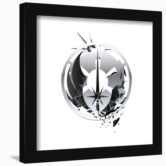 Gallery Pops Star Wars: Obi-Wan Kenobi - Jedi Order Insignia Wall Art-Trends International-Framed Gallery Pops