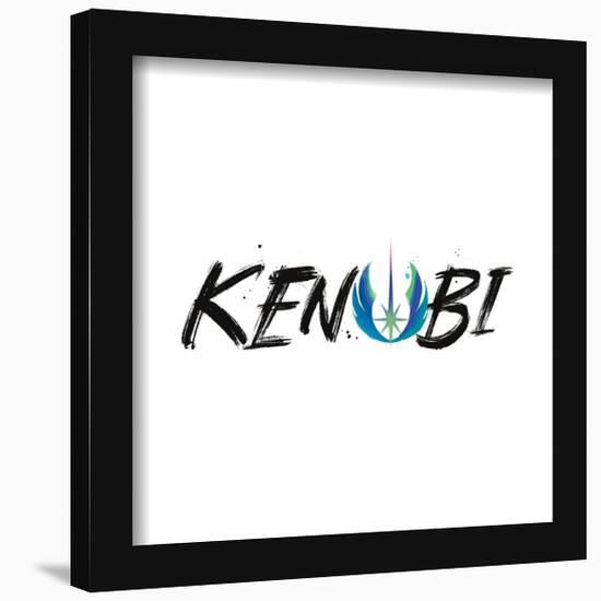 Gallery Pops Star Wars: Obi-Wan Kenobi - Kenobi Brush Text Wall Art-Trends International-Framed Gallery Pops