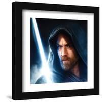 Gallery Pops Star Wars: Obi-Wan Kenobi - Lightsaber Painting Wall Art-Trends International-Framed Gallery Pops