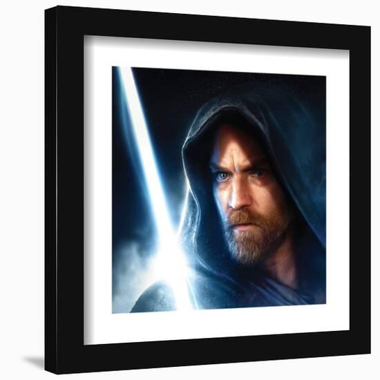 Gallery Pops Star Wars: Obi-Wan Kenobi - Lightsaber Painting Wall Art-Trends International-Framed Gallery Pops