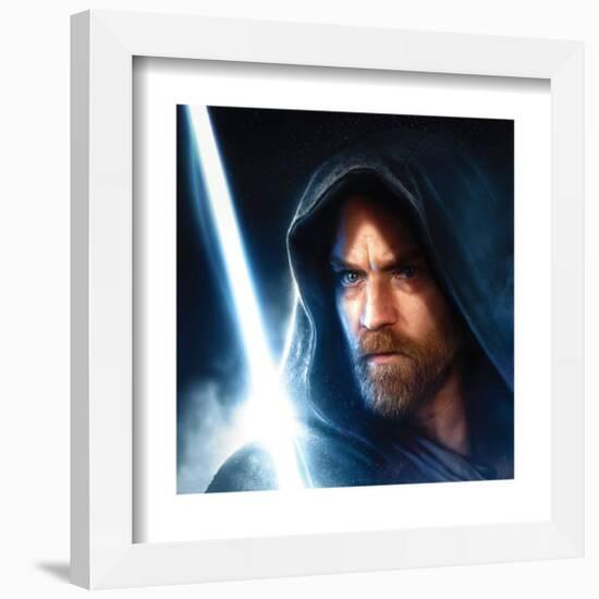 Gallery Pops Star Wars: Obi-Wan Kenobi - Lightsaber Painting Wall Art-Trends International-Framed Gallery Pops