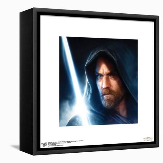 Gallery Pops Star Wars: Obi-Wan Kenobi - Lightsaber Painting Wall Art-Trends International-Framed Stretched Canvas