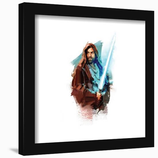 Gallery Pops Star Wars: Obi-Wan Kenobi - Obi-Wan Kenobi Lightsaber Pose Wall Art-Trends International-Framed Gallery Pops