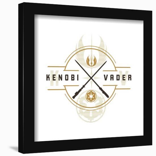 Gallery Pops Star Wars: Obi-Wan Kenobi - Vader Kenobi Badge Wall Art-Trends International-Framed Gallery Pops