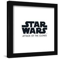 Gallery Pops Star Wars: Saga - Attack of the Clones Logo Wall Art-Trends International-Framed Gallery Pops