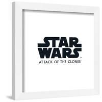 Gallery Pops Star Wars: Saga - Attack of the Clones Logo Wall Art-Trends International-Framed Gallery Pops