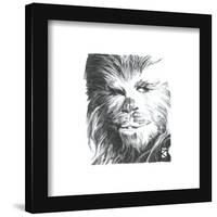 Gallery Pops Star Wars: Saga - Chewbacca Sketch Wall Art-Trends International-Framed Gallery Pops