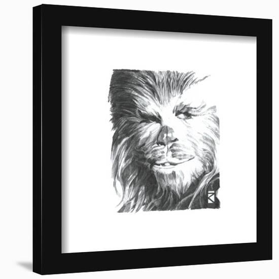 Gallery Pops Star Wars: Saga - Chewbacca Sketch Wall Art-Trends International-Framed Gallery Pops