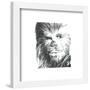 Gallery Pops Star Wars: Saga - Chewbacca Sketch Wall Art-Trends International-Framed Gallery Pops