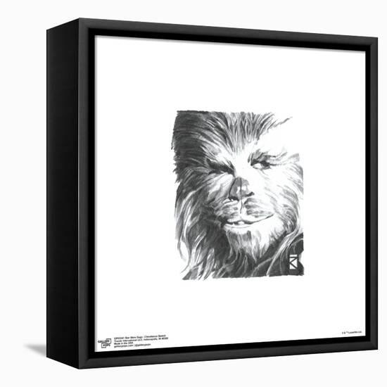 Gallery Pops Star Wars: Saga - Chewbacca Sketch Wall Art-Trends International-Framed Stretched Canvas