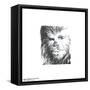 Gallery Pops Star Wars: Saga - Chewbacca Sketch Wall Art-Trends International-Framed Stretched Canvas