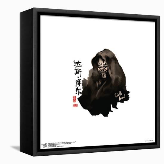 Gallery Pops Star Wars: Saga - Chinese Painting Darth Maul Wall Art-Trends International-Framed Stretched Canvas