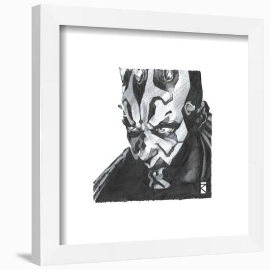 Gallery Pops Star Wars: Saga - Darth Maul Sketch Wall Art-Trends International-Framed Gallery Pops