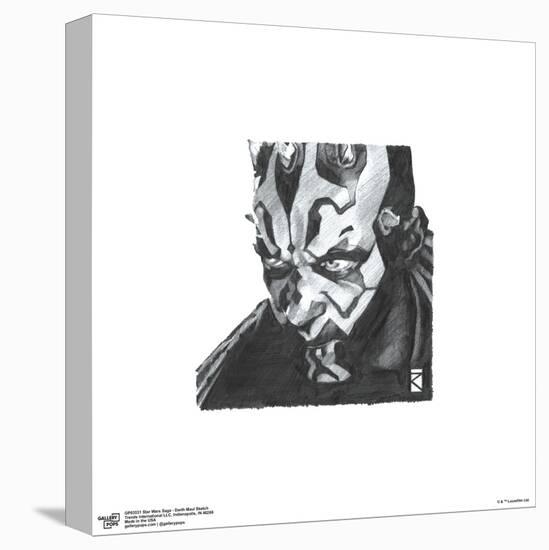 Gallery Pops Star Wars: Saga - Darth Maul Sketch Wall Art-Trends International-Stretched Canvas