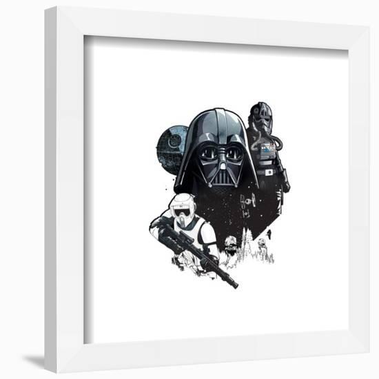 Gallery Pops Star Wars: Saga - Darth Vader Character Collage Wall Art-Trends International-Framed Gallery Pops