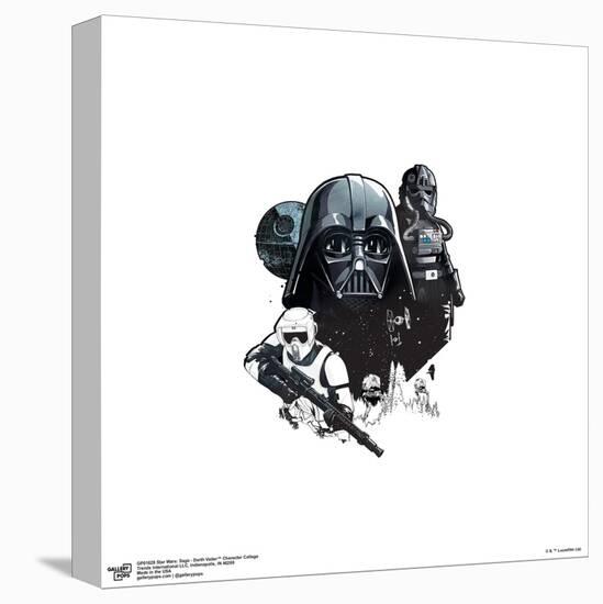 Gallery Pops Star Wars: Saga - Darth Vader Character Collage Wall Art-Trends International-Stretched Canvas