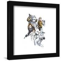 Gallery Pops Star Wars: Saga - Empire Strikes Back Character Collage Wall Art-Trends International-Framed Gallery Pops