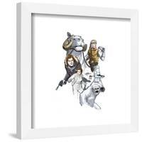 Gallery Pops Star Wars: Saga - Empire Strikes Back Character Collage Wall Art-Trends International-Framed Gallery Pops