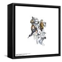 Gallery Pops Star Wars: Saga - Empire Strikes Back Character Collage Wall Art-Trends International-Framed Stretched Canvas