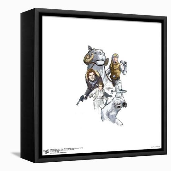 Gallery Pops Star Wars: Saga - Empire Strikes Back Character Collage Wall Art-Trends International-Framed Stretched Canvas