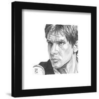 Gallery Pops Star Wars: Saga - Han Solo Sketch Wall Art-Trends International-Framed Gallery Pops