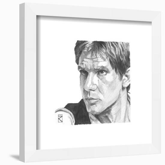 Gallery Pops Star Wars: Saga - Han Solo Sketch Wall Art-Trends International-Framed Gallery Pops