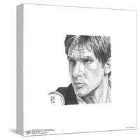 Gallery Pops Star Wars: Saga - Han Solo Sketch Wall Art-Trends International-Stretched Canvas