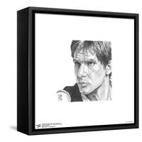 Gallery Pops Star Wars: Saga - Han Solo Sketch Wall Art-Trends International-Framed Stretched Canvas