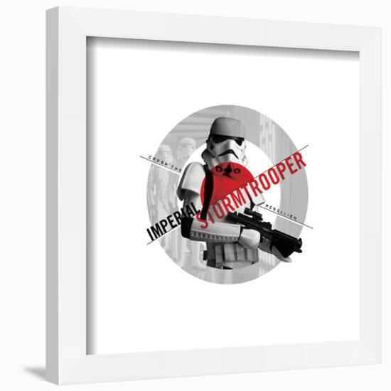 Gallery Pops Star Wars: Saga - Imperial Stormtrooper Badge Wall Art-Trends International-Framed Gallery Pops