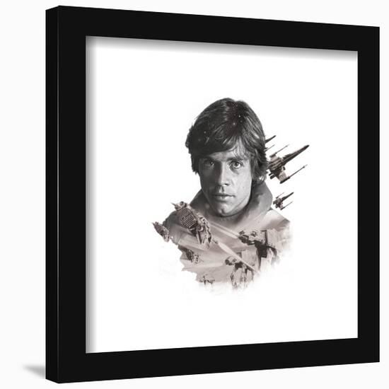 Gallery Pops Star Wars: Saga - Luke Skywalker Artistic Atmosphere Wall Art-Trends International-Framed Gallery Pops