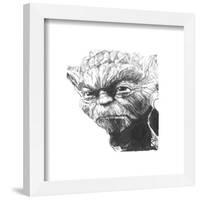 Gallery Pops Star Wars: Saga - Master Yoda Sketch Wall Art-Trends International-Framed Gallery Pops