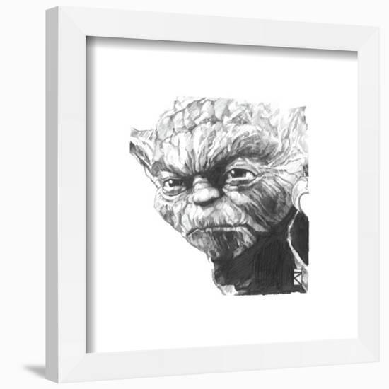 Gallery Pops Star Wars: Saga - Master Yoda Sketch Wall Art-Trends International-Framed Gallery Pops