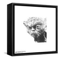 Gallery Pops Star Wars: Saga - Master Yoda Sketch Wall Art-Trends International-Framed Stretched Canvas