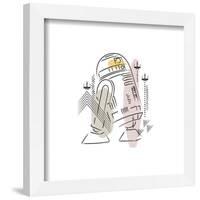 Gallery Pops Star Wars: Saga - Mid-Century Modern R2-D2 Wall Art-Trends International-Framed Gallery Pops