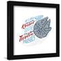 Gallery Pops Star Wars: Saga - Millenium Falcon Parsecs Wall Art-Trends International-Framed Gallery Pops