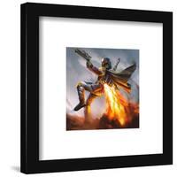 Gallery Pops Star Wars: Saga - Moments Edge Boba Fett Wall Art-Trends International-Framed Gallery Pops