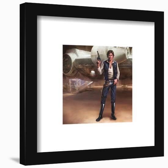 Gallery Pops Star Wars: Saga - Moments Edge Han Solo Wall Art-Trends International-Framed Gallery Pops